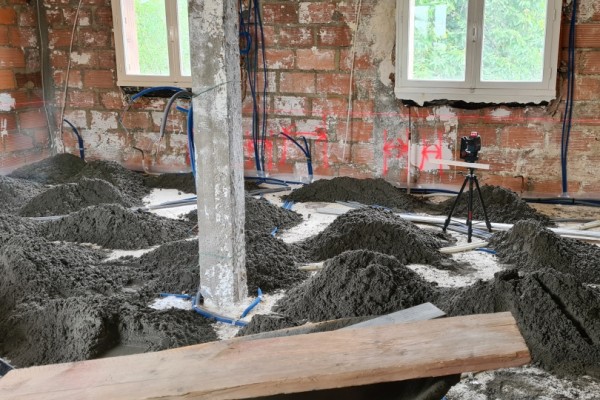 Chape et dalle pour carrelage Dalle de béton,