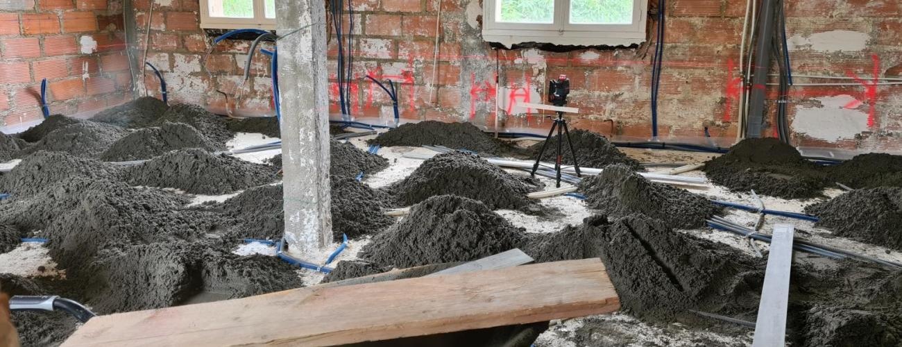 Chape et dalle pour carrelage Dalle de béton, chape de ciment Rennes Ille et vilaine